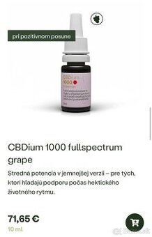 CBDium, CBD oleje