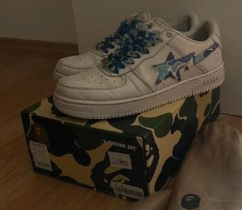 Tenisky Bape Bape sta Blue Camo