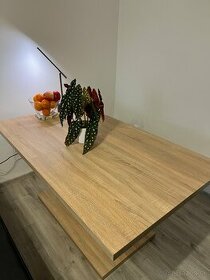 Jedálenský stôl Dub Sonoma - rozkladací
