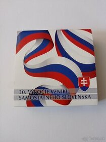 Strieborná Medaila Slovensko - 30. výročie vzniku Slovenska - 1