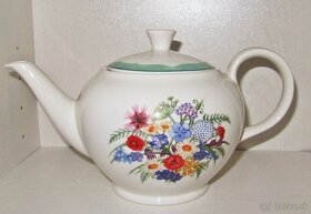 Čajník a džbán - Burleigh, porcelán