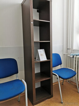 IKEA Kalax/Expedit 5x1 - farba tmavo hnedé drevo