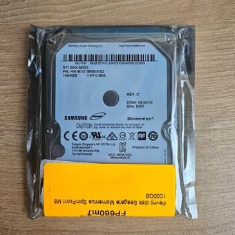 Pevny disk 2.5" Seagate Momentus SpinPoint M8 1TB