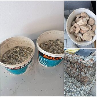 Darujem: strk + okrasne kamene
