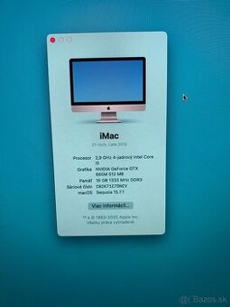 Predam iMac 27 late 2012