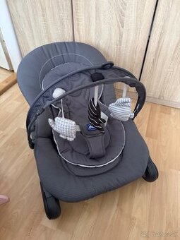 Chicco - Detská hojdačka HOOPLA tmavošedá