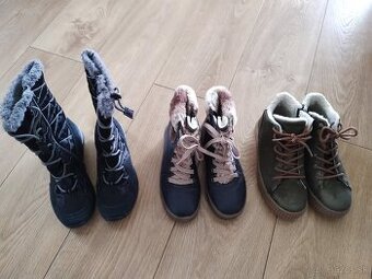 Dievčenské zimné topánky 35