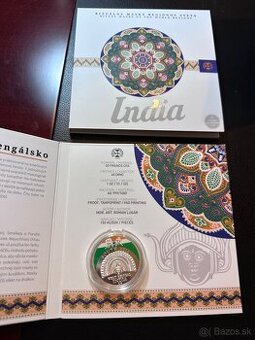 Strieborná minca (India) - Rituálne masky sveta (Kremnica)