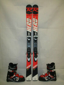 Juniorské lyže ROSSIGNOL HERO MTE 130cm + Lyžiarky 25,5cm
