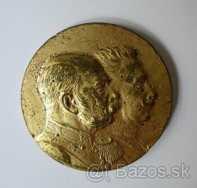 Pamätná medaila – cisár Franz Josef I. a cisár Wilhelm II. - 1