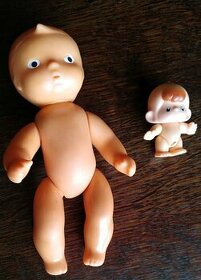 Retro bábika a retro mini chlapček  do vody