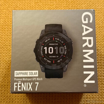 Garmin Fénix 7 Sapphire Solar Black Titanium