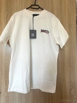 Balenciaga biele panske tricko