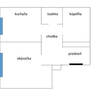 1-izbový byt / 49 m2 / - Žilina ( Centrum - Malá Praha )