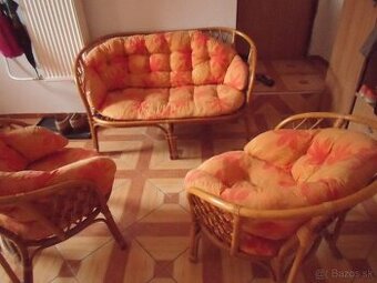 Kvalitná prutená zostava s poduškami