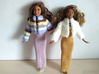 Nohavice top skladaná sukňa roláčik pre bábiky barbie Ken