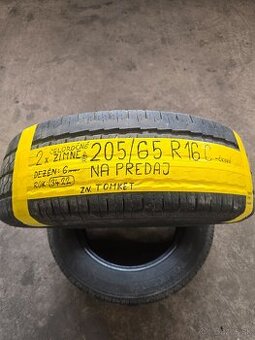 Predám 2x celoročné pneu 205/65 R16 C
