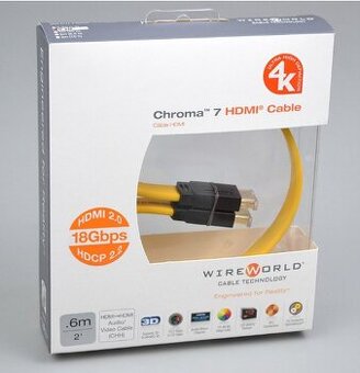 wireworld chroma 7 / 2.2 hdmi kabel / 6m 4K plochy