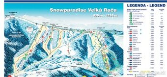 2x celodenny skipas snowparadise Velka Rača