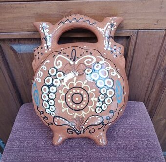 Ručne maľovaný keramický džbán