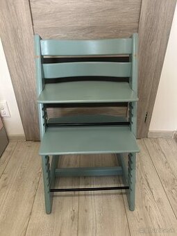 Stokke Tripp Trapp stolička - tyrkysovo-mätová farba