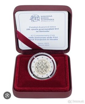 2 eur zberateľská minca proof