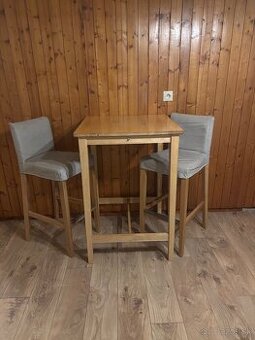 Barovy stol + stolicky IKEA