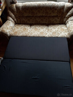 Rustikálna sedacia súprava 3+2+1 – rozkladacia, úložný prie