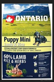Ontario Puppy Mini Lamb & Rice 2,25 kg