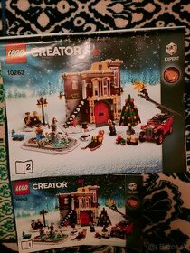Lego - hasičská stanica v zimnej dedine - 1