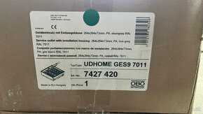 Elektro podlahová zásuvková krabica OBO UDHOME GES9 - 1