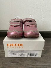 dievčenské ružové botasky - blikajúce (GEOX 20)