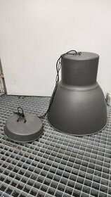 Závesná lampa, tmavosivá, 48 cm (IKEA HEKTAR)