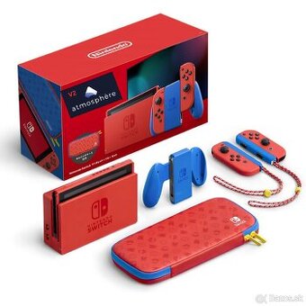 Nintendo Switch V2 Atmosphère 512GB Mario Red & Blue Edition