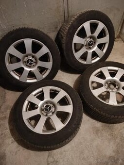 4ks alu disky orig. Mercedes 5x112 R17 pneu 225/55 R17 5mm