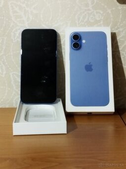iPhone 16 PLUS 128GB BLUE - 100% + ZÁRUKA