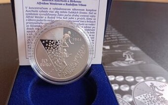 10 EUR správa o táboroch Auschwitz-Birkenau 2024 PROOF