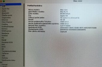 Mac mini Apple M4 10C CPU 10C GPU 16GB 512GB