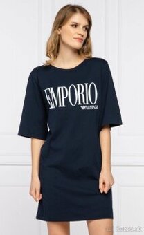 Emporio Armani šaty M modré logo originál
