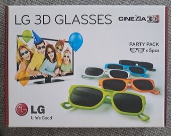 3D okuliare LG a3F glasses 5 ks NOVE
