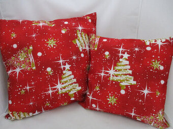Vianočná obliečka červeno bielo zlatá,dve veľkosti