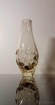 Váza z hutného citrínového skla návrh Klinger