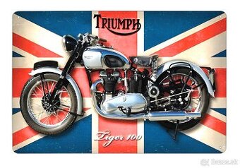 plechová cedule - Triumph Tiger 100