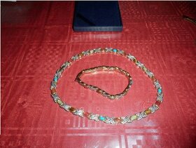Pozlátený náramok a pozlátený náhrdelník02