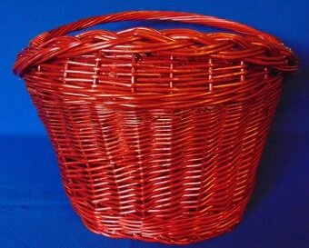 Prútený košík na bicykel