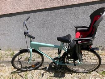 Dámsky bicykel s detskou sedačkou