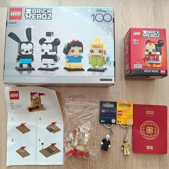 Veľa LEGO sada Disney, Mickey Mouse, LEGO pas, prívesky na k