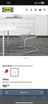 Kuchynské stoličky Ikea 4 ks