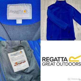 regatta blue softshellova panska sportova bunda