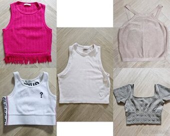 NOVE Guess, Marciano tricko, crop top XS - L